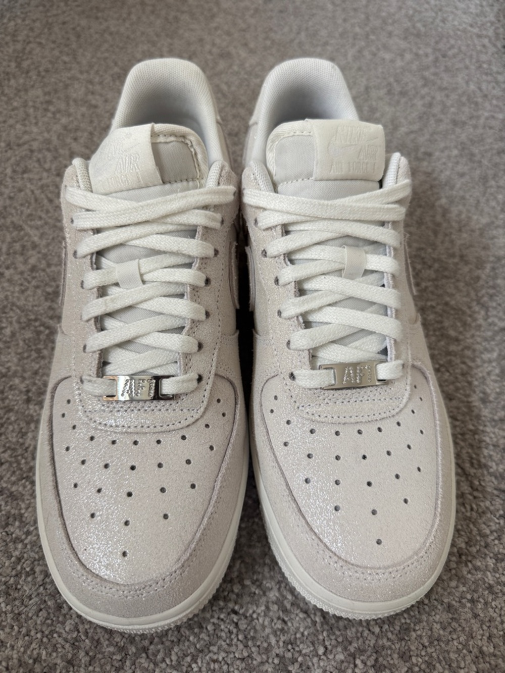 Nike Women’s Air Force 1 Low — pearl essence sparkle